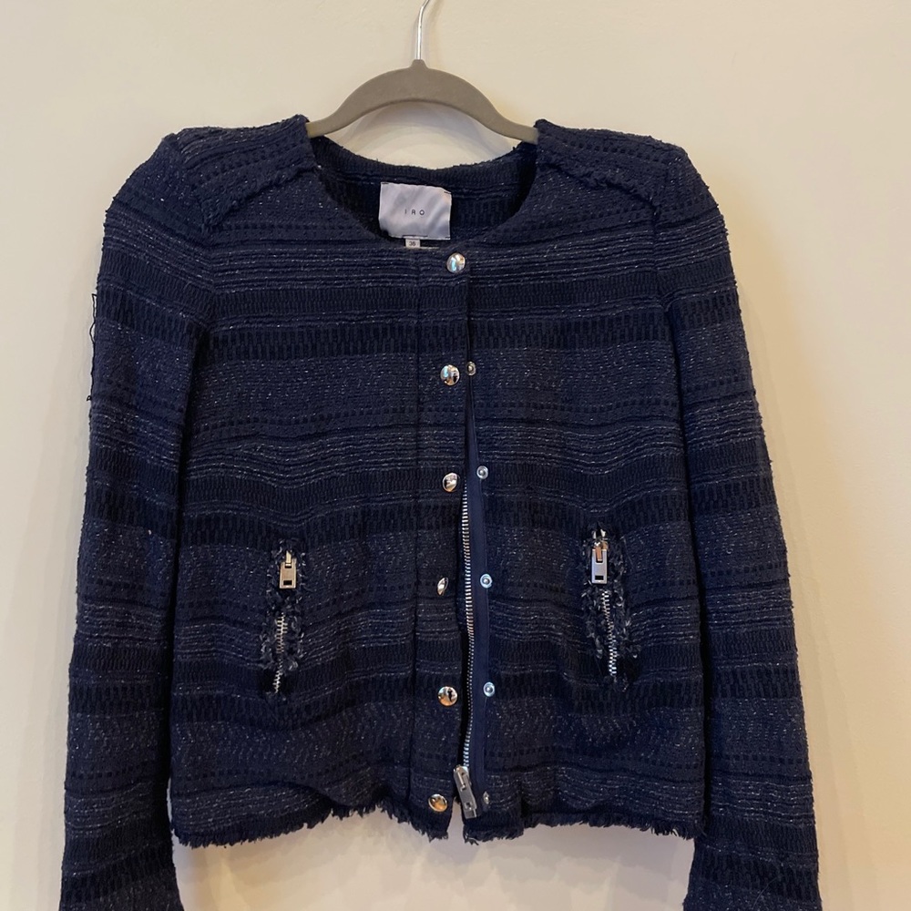 IRO Lizzie navy jacket size 36
